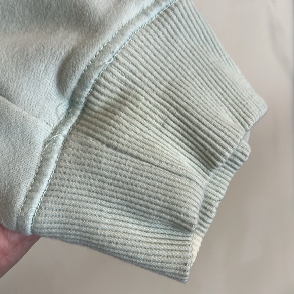 Aeropostale Light Green Y2K Aero Pullover Cropped Boxy Hoodie XXL - Picture 5 of 13